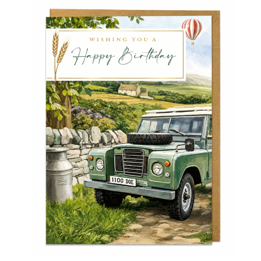 Country Drive Birthday Card