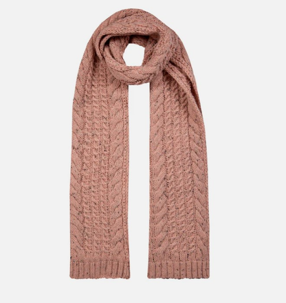 Dent's Cable Knit Marl Scarf
