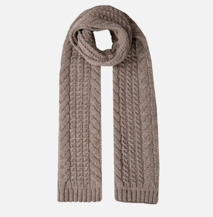 Dent's Cable Knit Marl Scarf