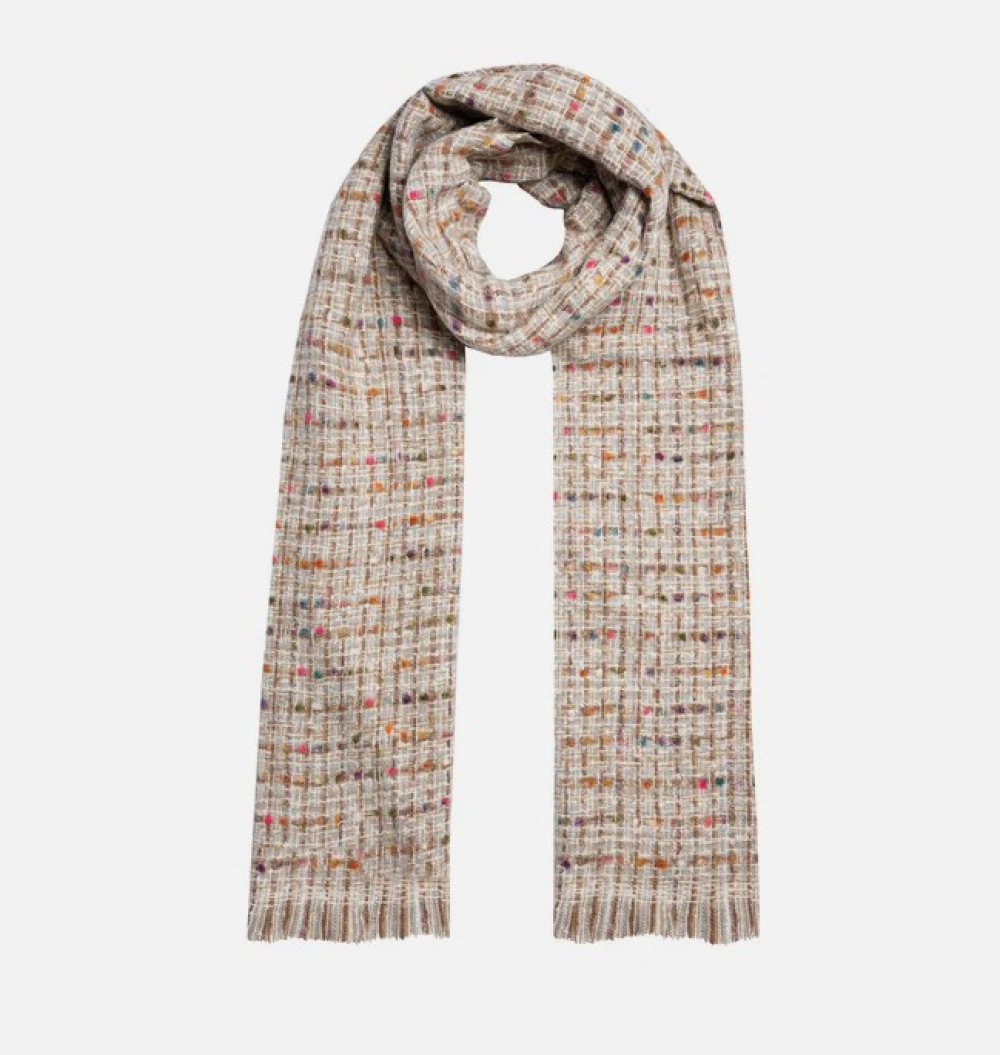 Dent's Women's Woven Scarf with Metallic Yarn