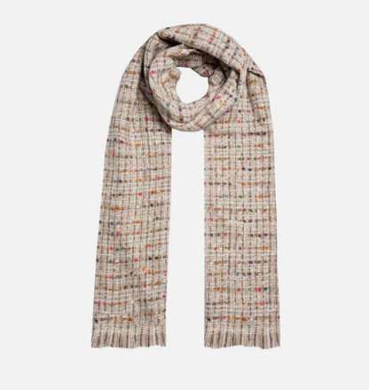 Dent's Women's Woven Scarf with Metallic Yarn