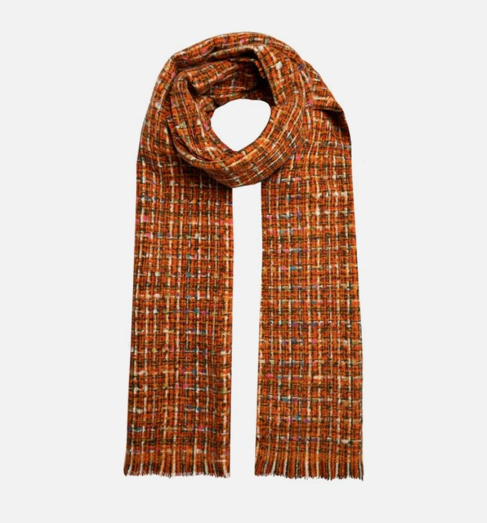 Dent's Women's Woven Scarf with Metallic Yarn