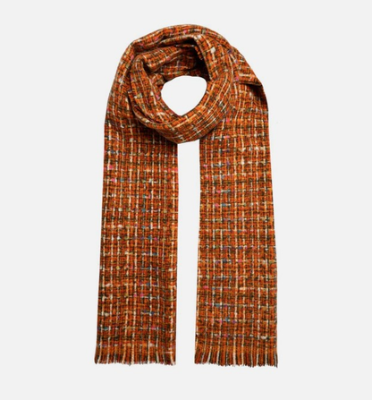 Dent's Women's Woven Scarf with Metallic Yarn
