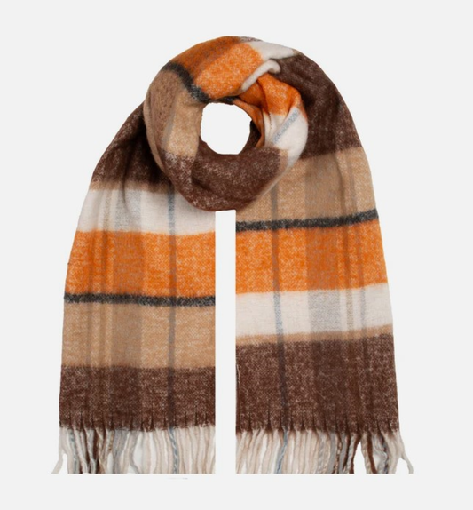 Dent's Women's Striped Blanket Scarf
