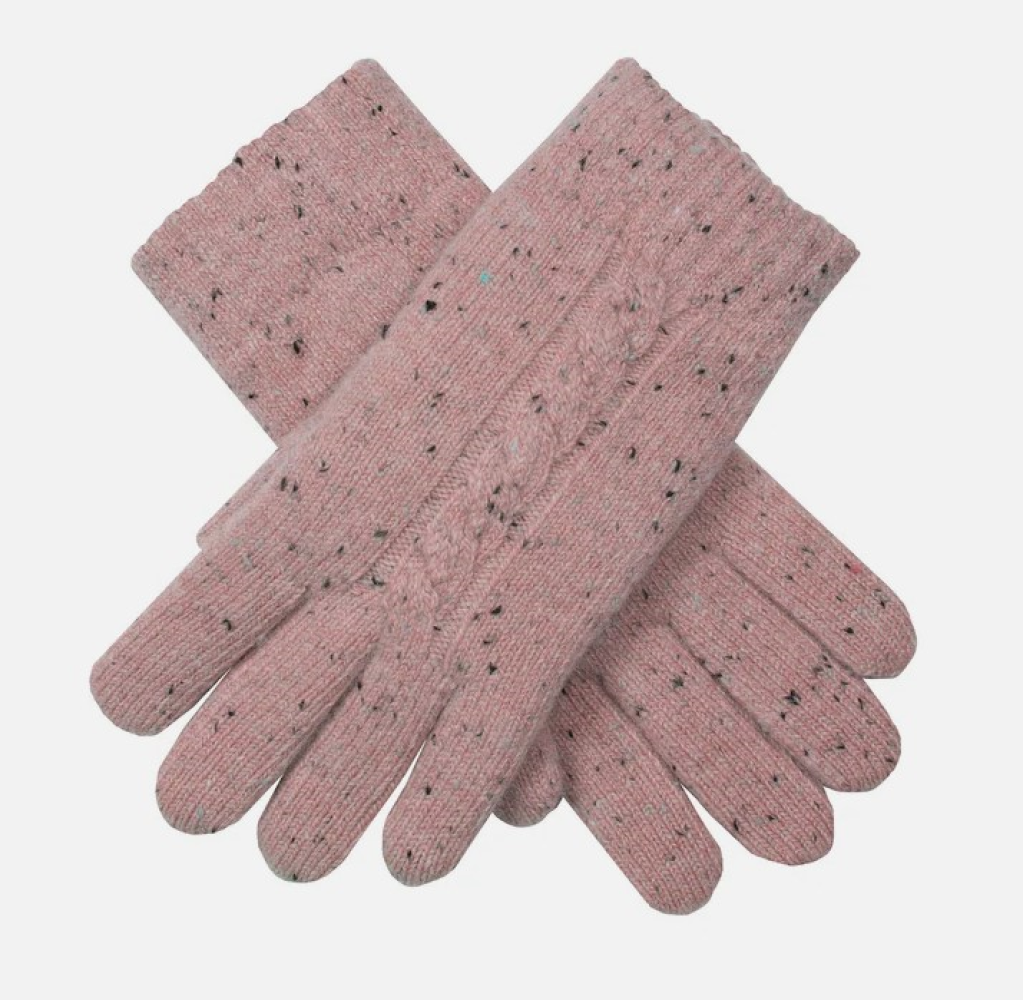 Dent's Women’s Marl Yarn Cable Knit Gloves