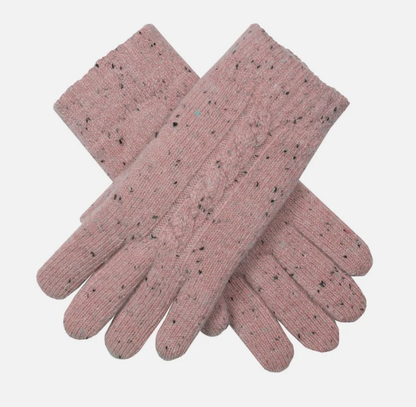 Dent's Women’s Marl Yarn Cable Knit Gloves