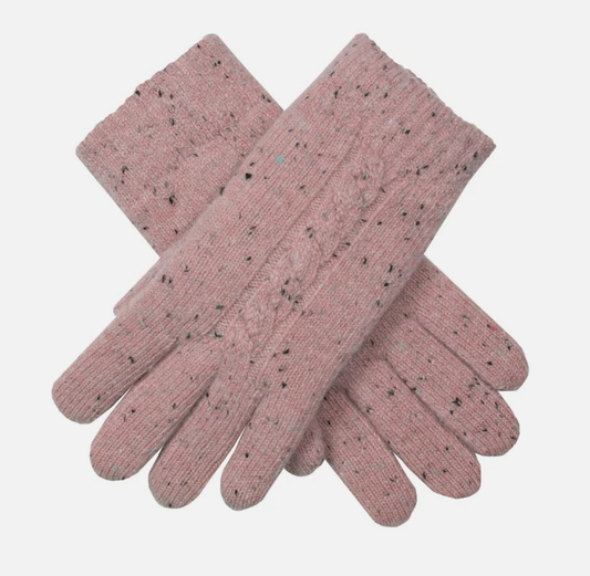 Dent's Women’s Marl Yarn Cable Knit Gloves