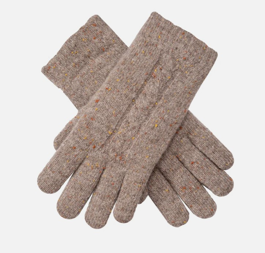 Dent's Women’s Marl Yarn Cable Knit Gloves