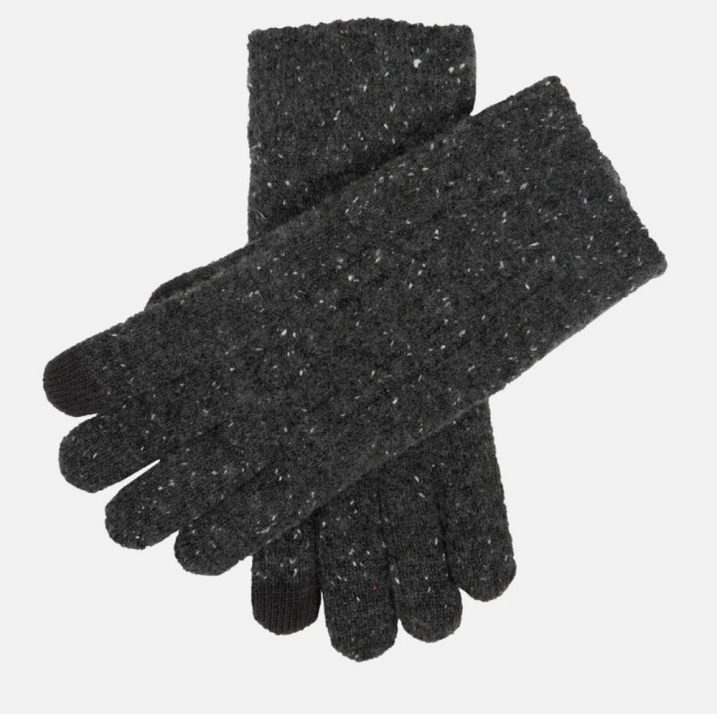 Dent's Men’s Cable Knit Gloves with Marl Yarn