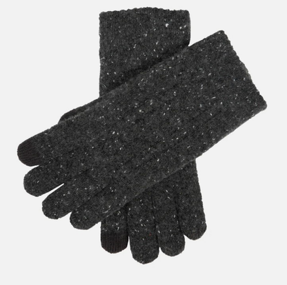 Dent's Men’s Cable Knit Gloves with Marl Yarn