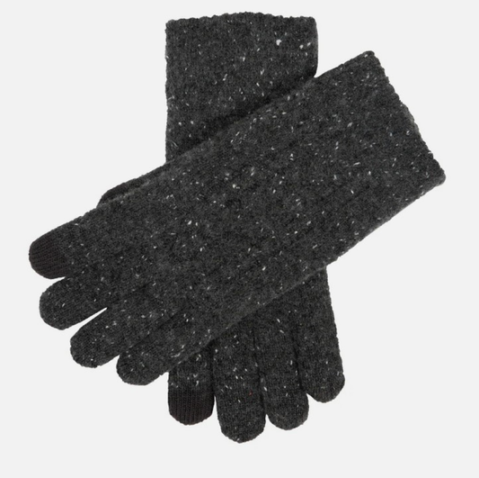 Dent's Men’s Cable Knit Gloves with Marl Yarn