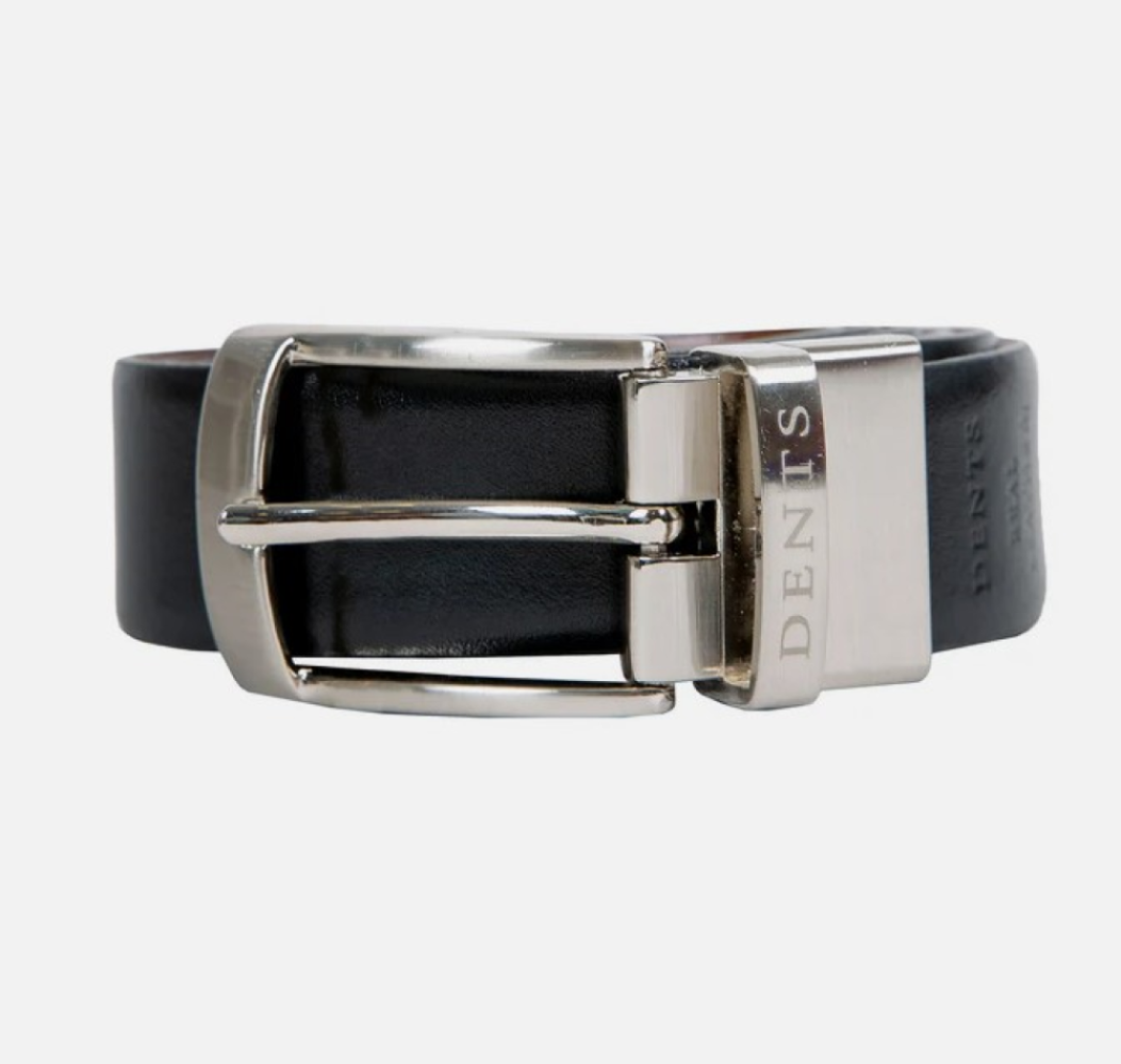 Dent's Men’s Reversible Full-Grain Leather Belt