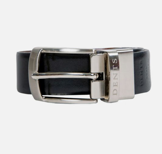 Dent's Men’s Reversible Full-Grain Leather Belt