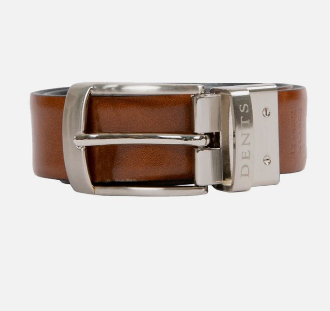 Dent's Men’s Reversible Full-Grain Leather Belt
