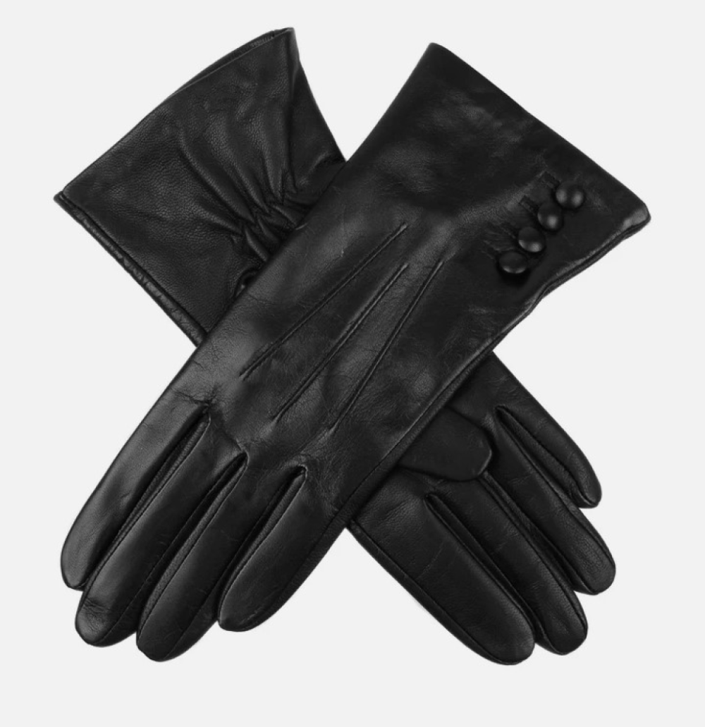 Dent's Ladies Touchscreen Classic Leather Glove Black