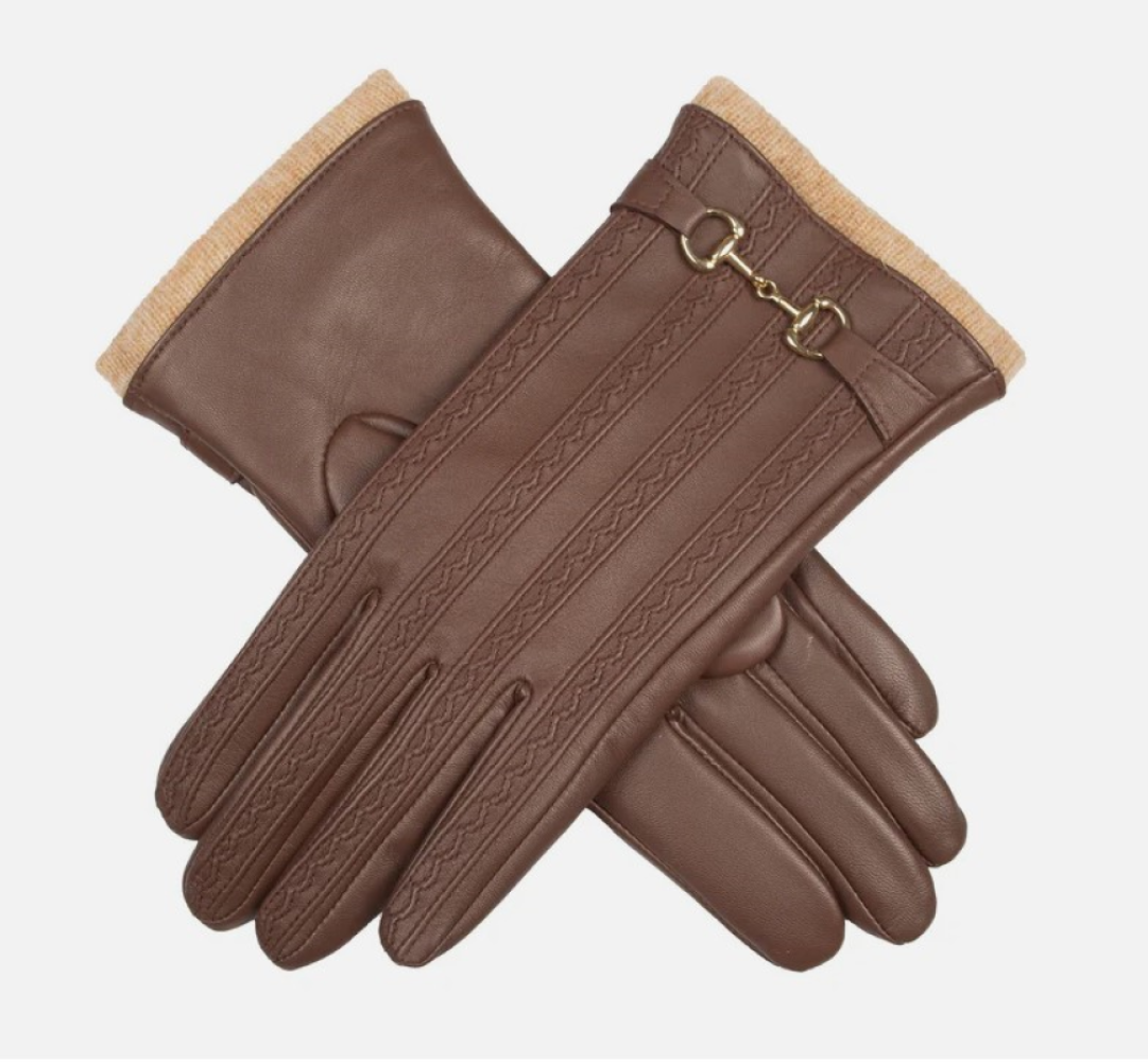 Dent's Ladies Touchscreen Water Resistant Leather Glove