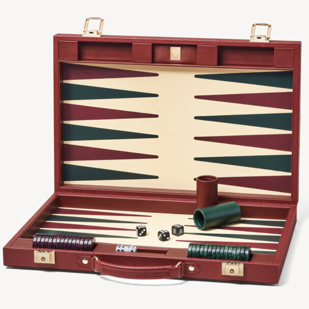 Aspinal of London 15-inch Backgammon set