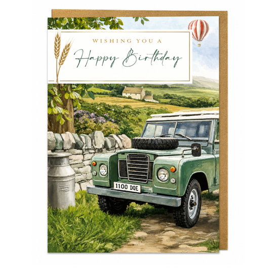 Country Drive Birthday Card