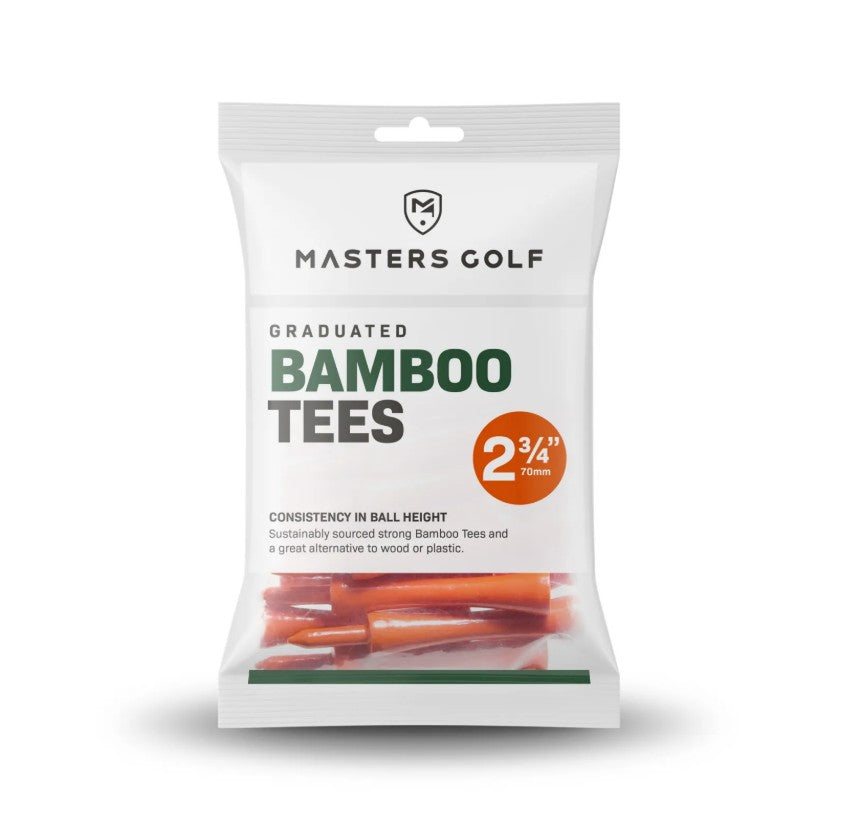 Orange Bamboo Graduated Golf Tees - 2 3/4" (20 tees)
