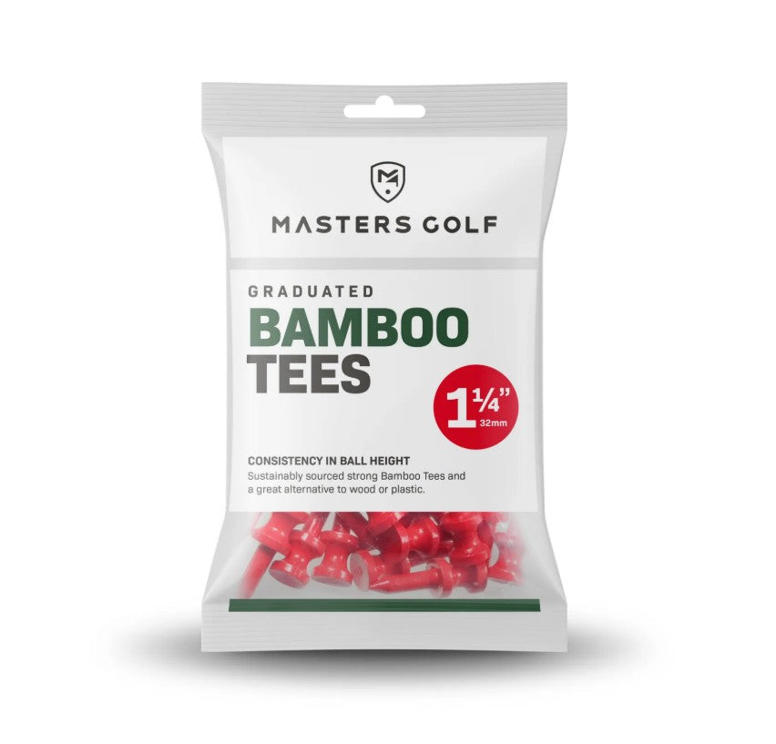 Red Bamboo Graduated Golf Tees - 1 1/4" (25 tees)