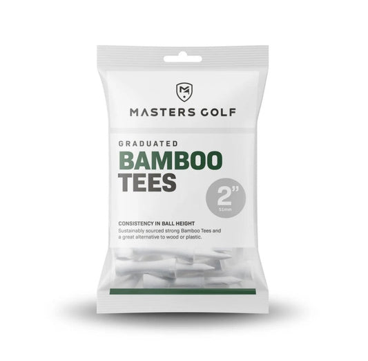 White Bamboo Graduated Golf Tees -  2" (20 tees)