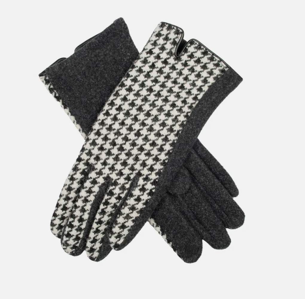 Dent's Dogtooth Fabric Back Glove