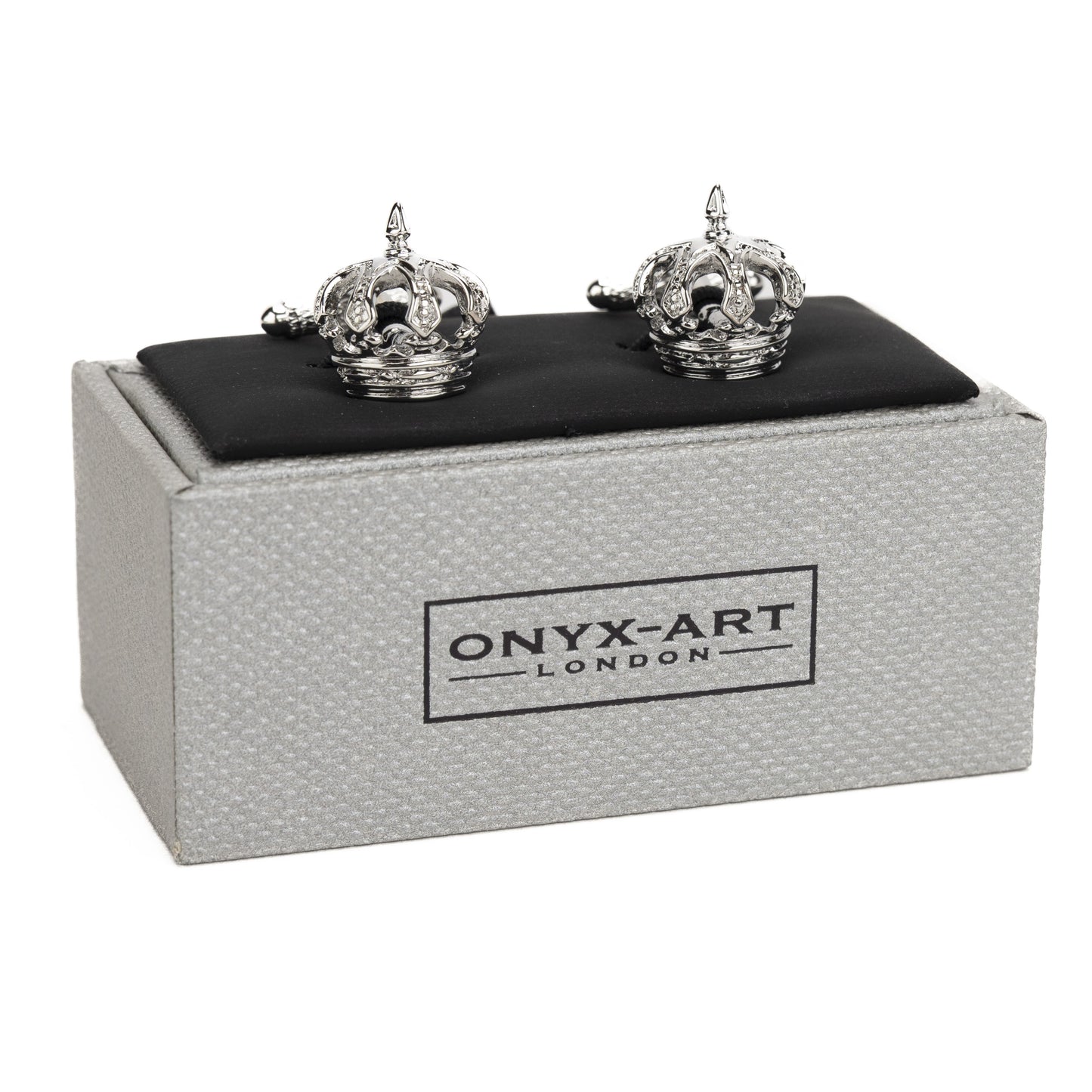 3D Crown Cufflinks