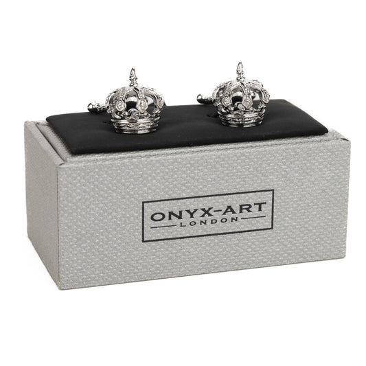 3D Crown Cufflinks