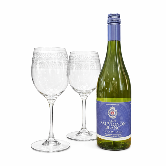 Club Sauvignon Blanc & Glasses Bundle